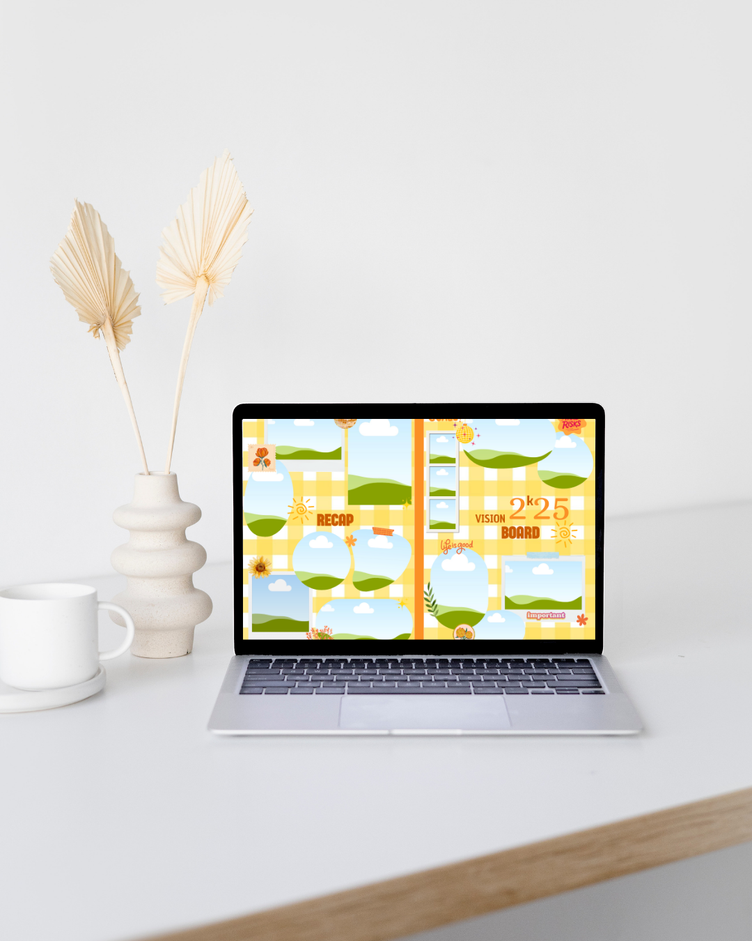 Carnet de visualisation jaune