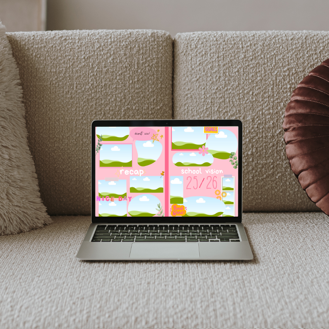 Carnet de visualisation _ édition back to school 🎓 rose