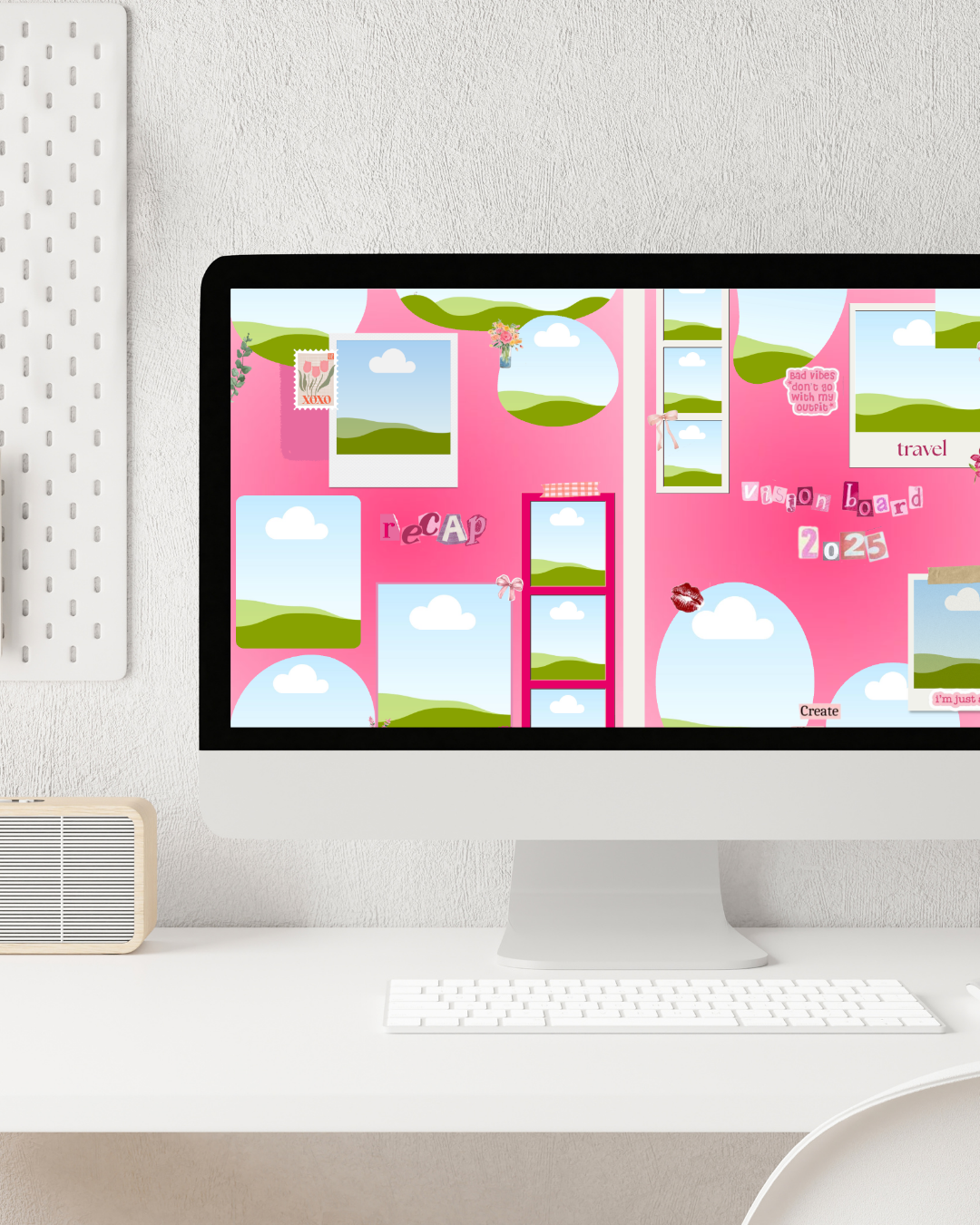 Carnet de visualisation rose dégrader