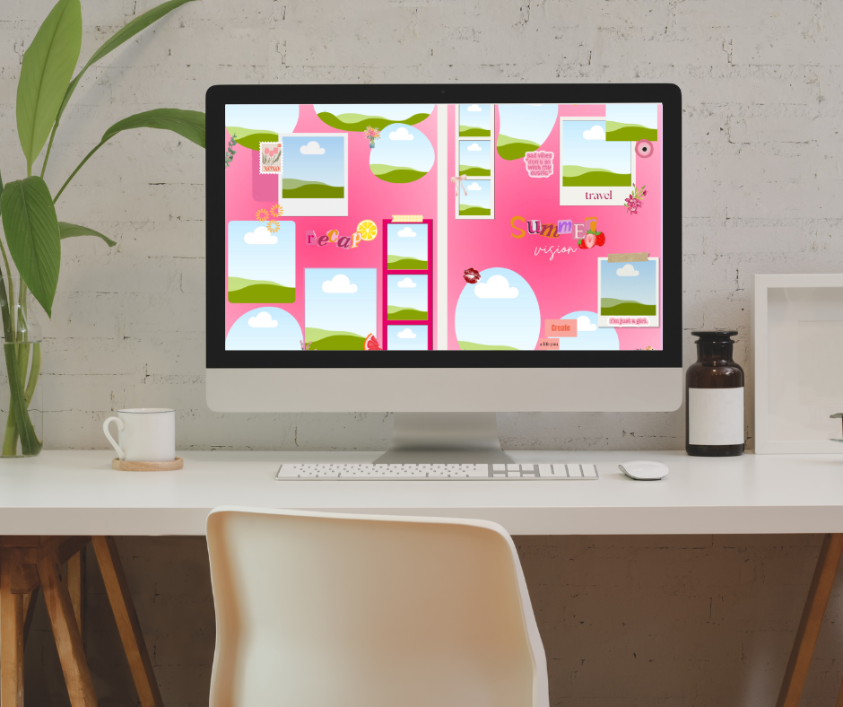 Carnet de visualisation - édition summer ☀️ rose