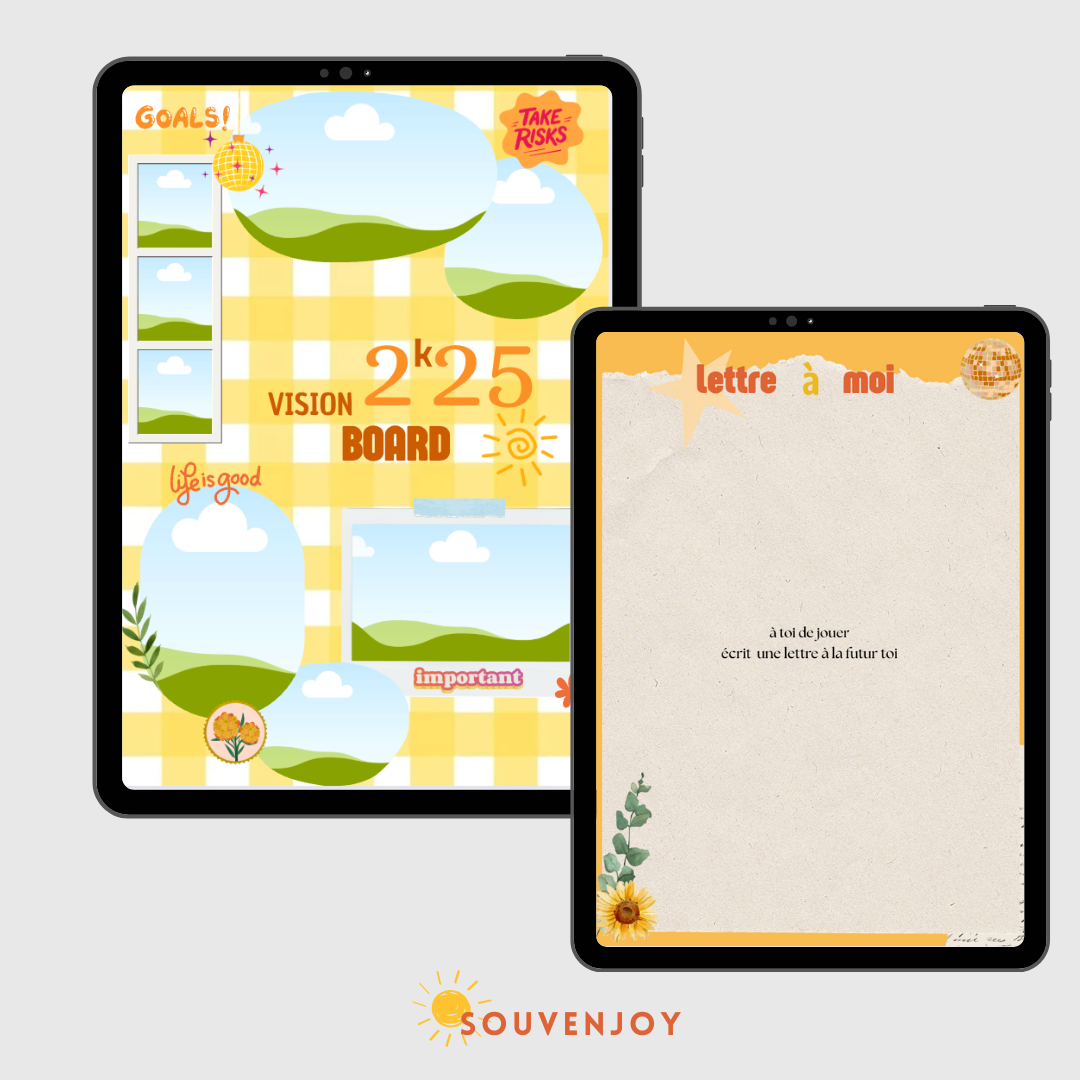 Carnet de visualisation jaune