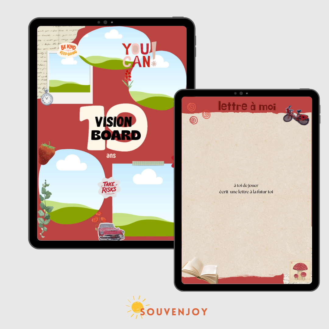 Carnet de visualisation rouge