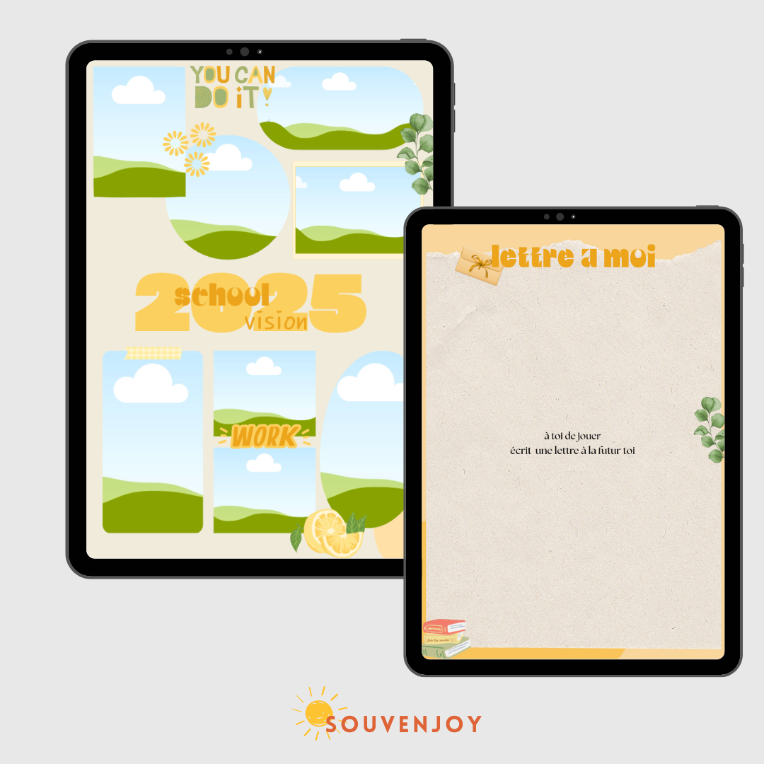 Carnet de visualisation - édition back to shcool 🎓 jaune