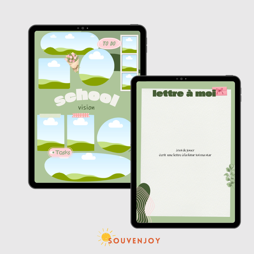 Carnet de visualisation - édition back to shcool 🎓 verte