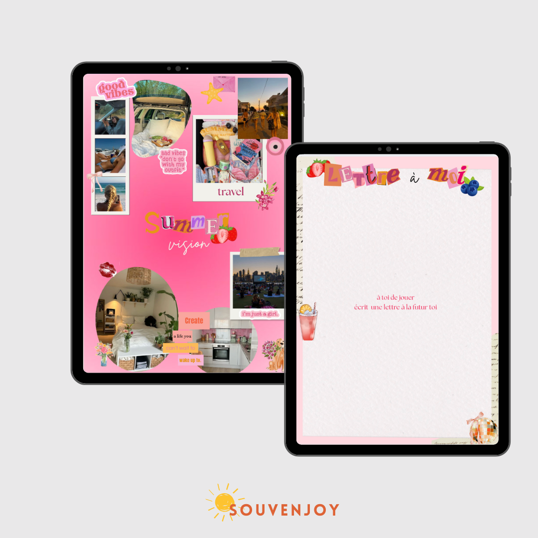 Carnet de visualisation - édition summer ☀️ rose