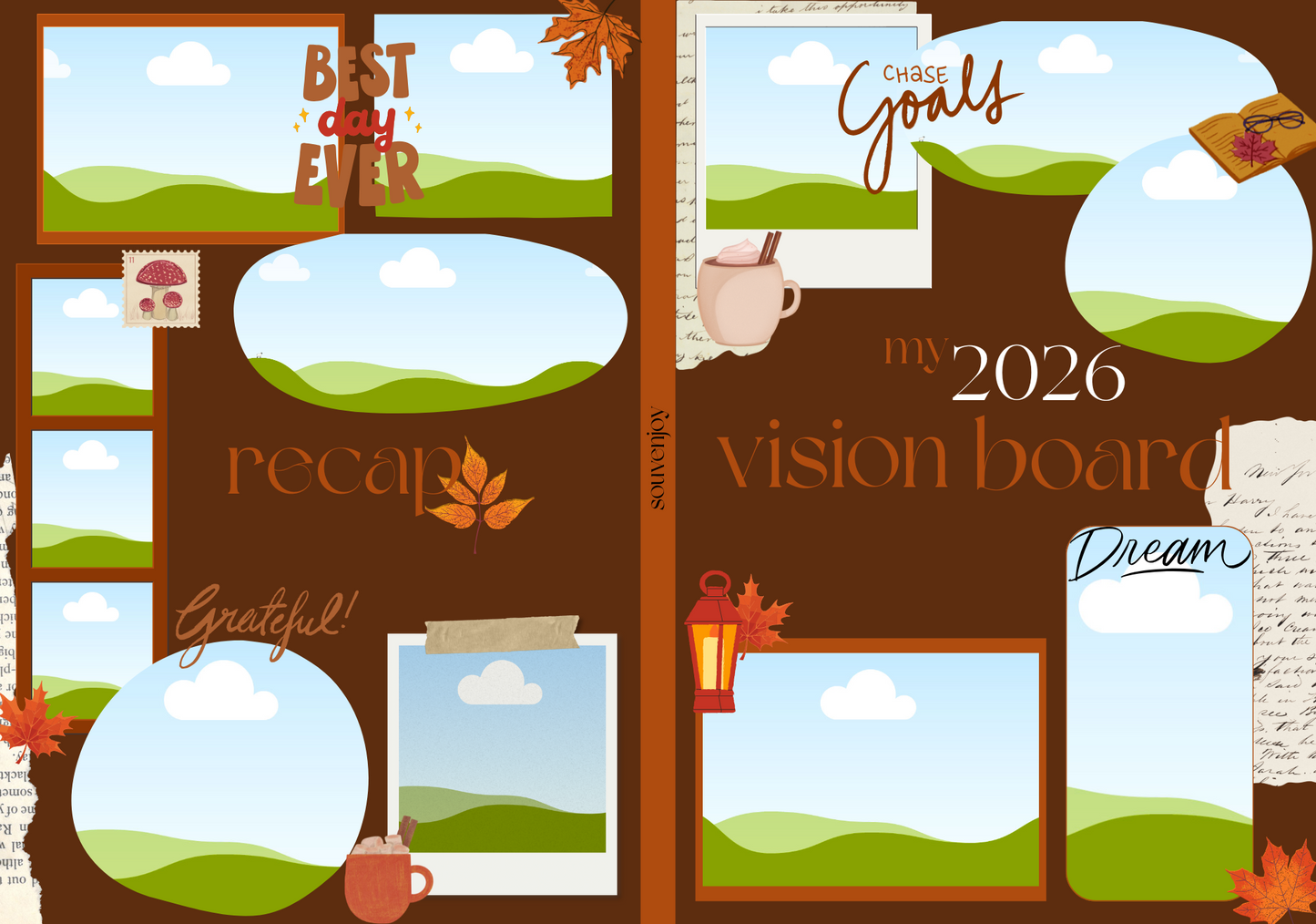 Carnet de visualisation marron