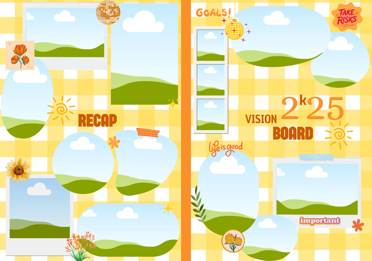 Carnet de visualisation jaune