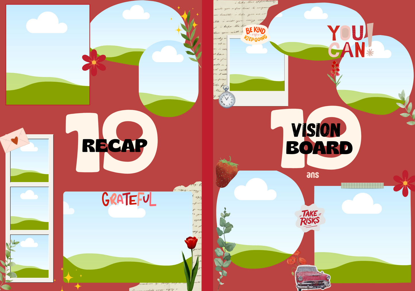 Carnet de visualisation rouge