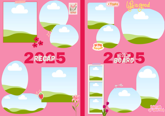 Carnet de visualisation rose